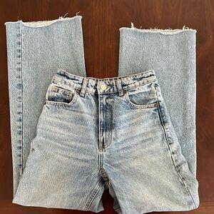 Zara High Waist Wide Leg Jeans